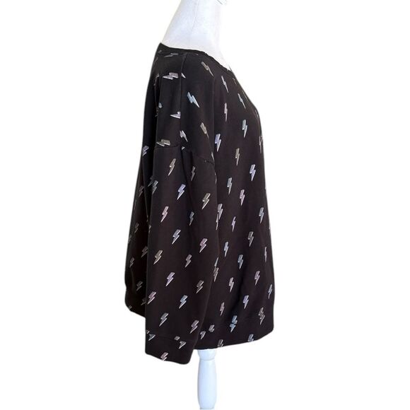 Torrid Sweatshirt Lightning Bolt Relaxed Super Soft Fleece Crew Neck Womens 1X - Picture 5 of 12